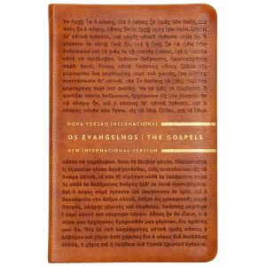 OS EVANGELHOS NVI/NIV, EDIÇÃO BILÍNGUE, PORTUGUÊS/INGLÊS, LETRAS DE JESUS EM AZUL, CAPA FLEXÍVEL - THOMAS NELSON BRASIL