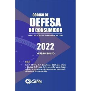CÓDIGO DE DEFESA DO CONSUMIDOR 2022 - VERSÃO BOLSO - EDITORA CAPRI