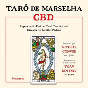 Tarô de marselha cbd - caixa com livro + 78 cartas - PENSAMENTO