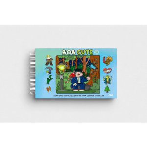 BOB CUTE - CAPA DURA AZUL: LIVRO COM ILUSTRAÇÕES FOFAS PARA COLORIR E RELAXAR - NOVO SÉCULO