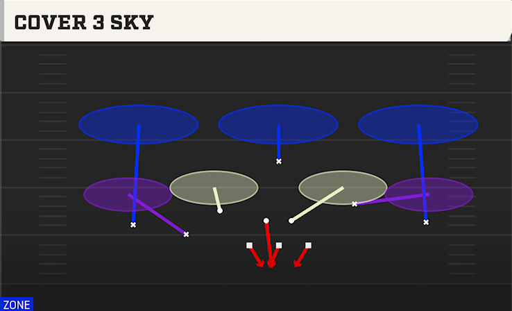 COVER 3 SKY play diagram