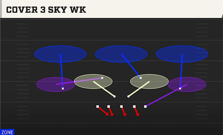 COVER 3 SKY WK play diagram