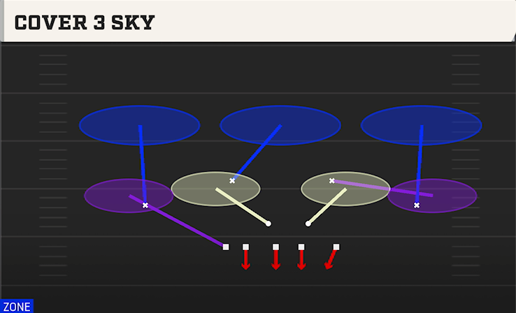 COVER 3 SKY play diagram