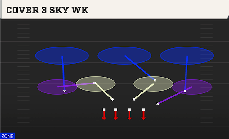 COVER 3 SKY WK play diagram