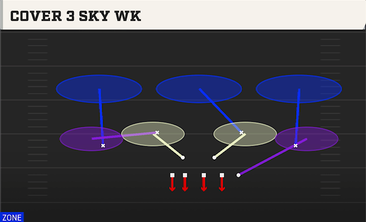 COVER 3 SKY WK play diagram
