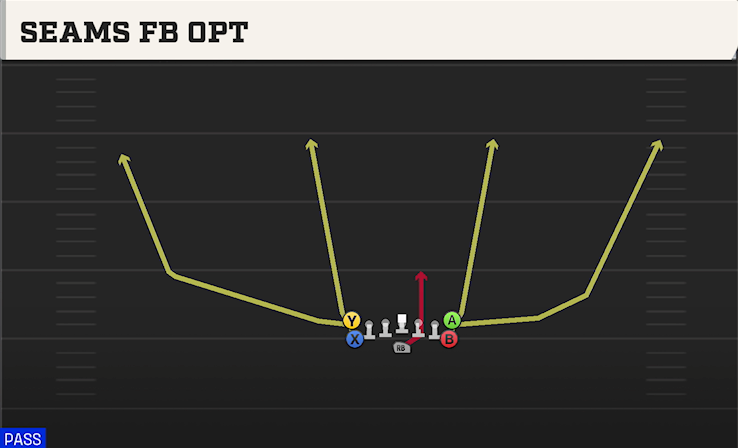 SEAMS FB OPT play diagram