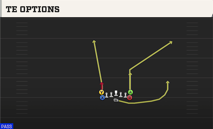 TE OPTIONS play diagram