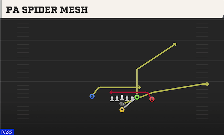 PA SPIDER MESH play diagram
