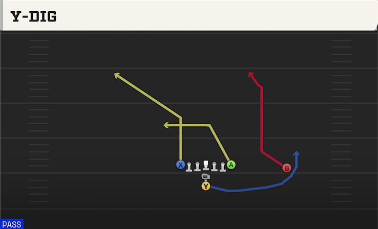 Y-DIG play diagram