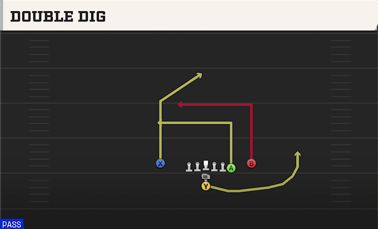 DOUBLE DIG play diagram