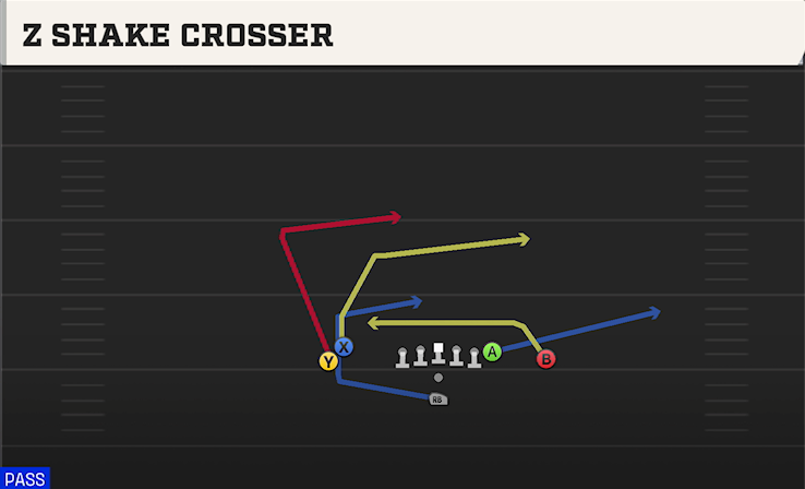 Z SHAKE CROSSER play diagram