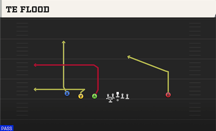 TE FLOOD play diagram