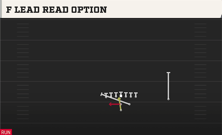F LEAD READ OPTION play diagram