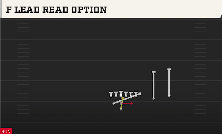 F LEAD READ OPTION play diagram