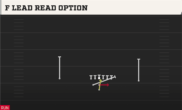F LEAD READ OPTION play diagram