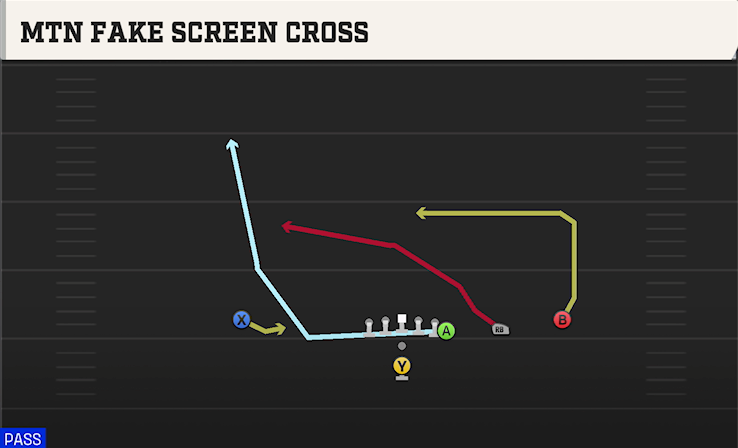 MTN FAKE SCREEN CROSS play diagram