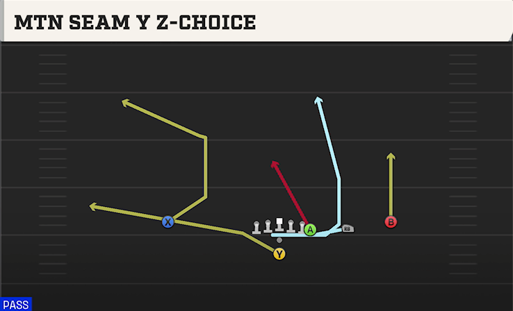 MTN SEAM Y Z-CHOICE play diagram