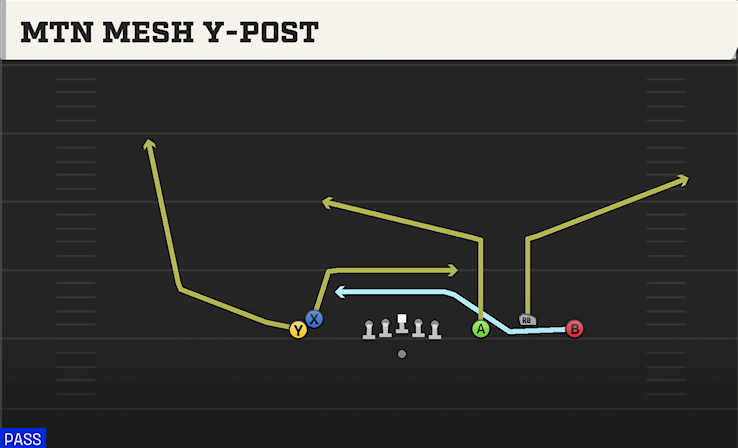MTN MESH Y-POST play diagram