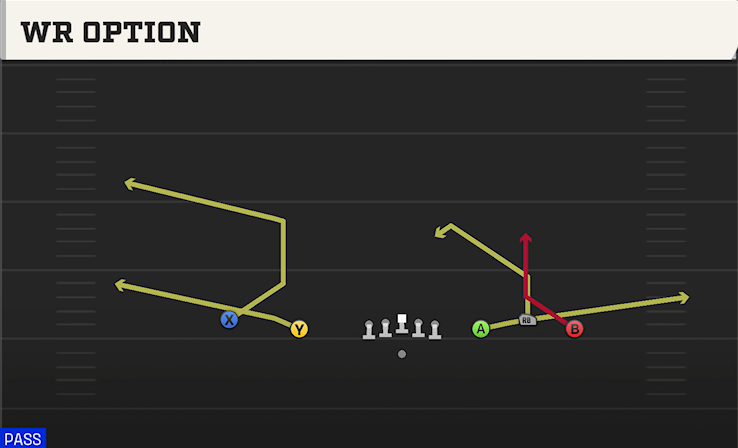 WR OPTION play diagram