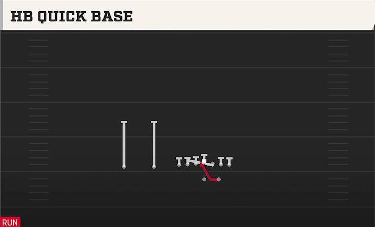 HB QUICK BASE play diagram