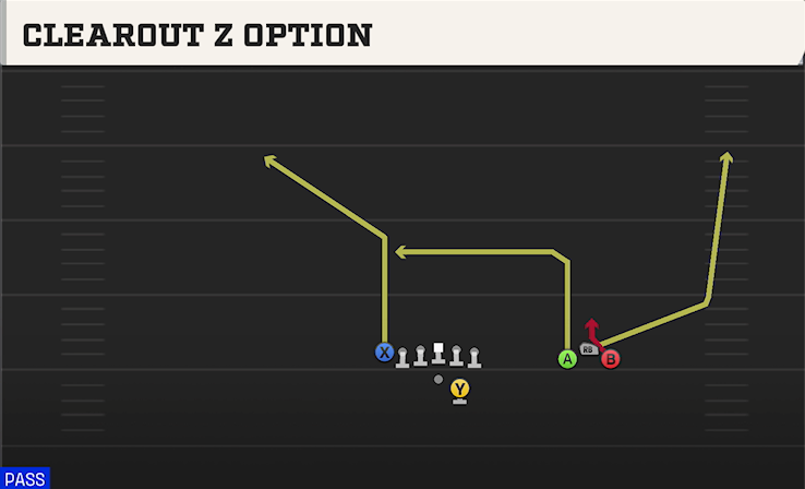 CLEAROUT Z OPTION play diagram