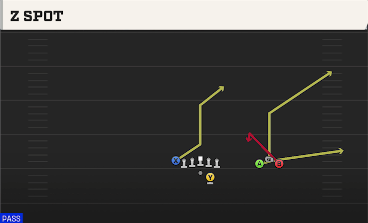 Z SPOT play diagram