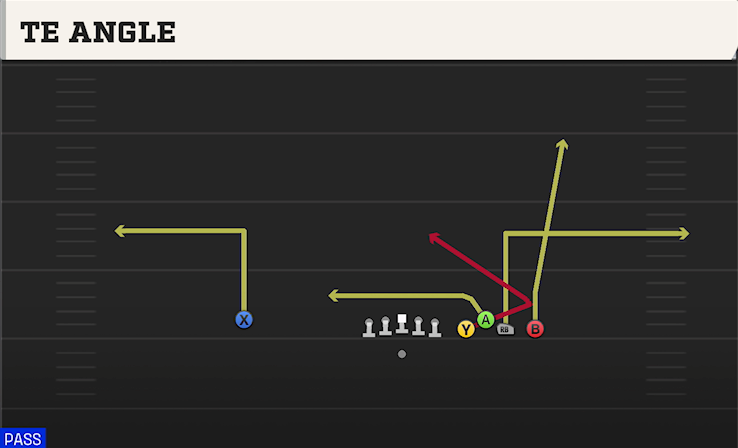 TE ANGLE play diagram