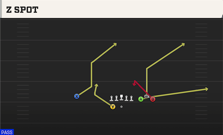 Z SPOT play diagram