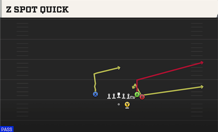Z SPOT QUICK play diagram