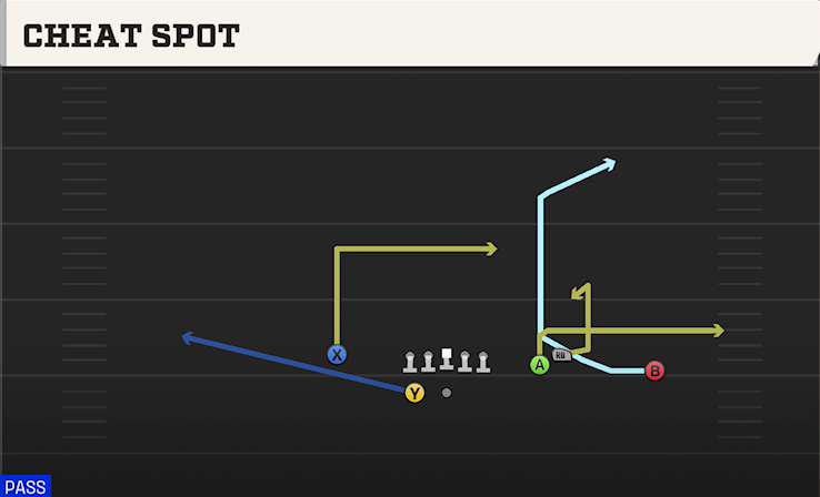 CHEAT SPOT play diagram