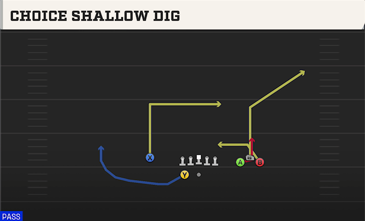 CHOICE SHALLOW DIG play diagram