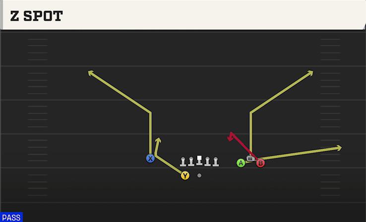 Z SPOT play diagram
