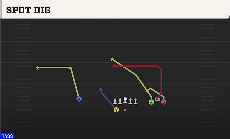 SPOT DIG play diagram