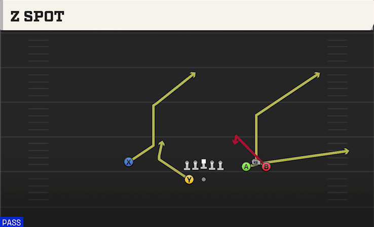 Z SPOT play diagram