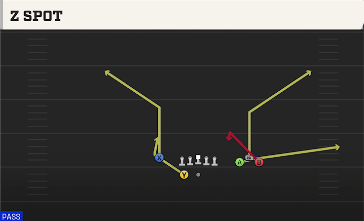 Z SPOT play diagram