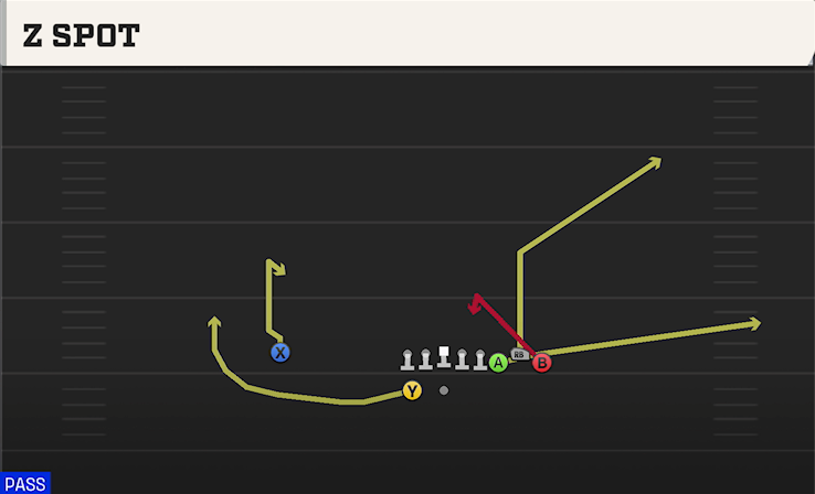 Z SPOT play diagram
