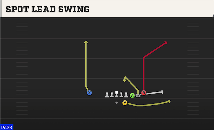SPOT LEAD SWING play diagram