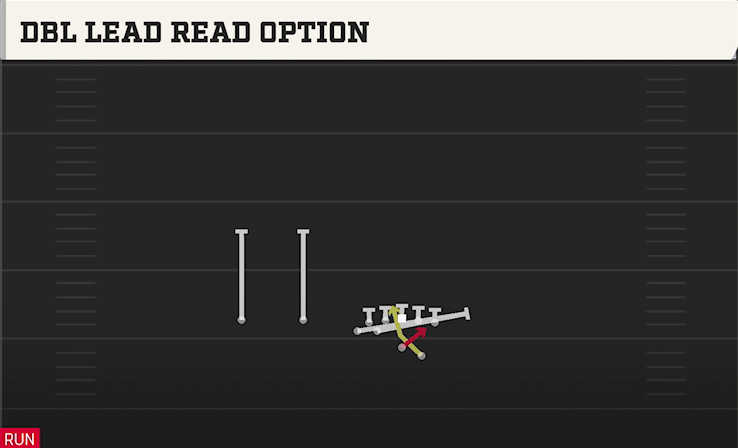 DBL LEAD READ OPTION play diagram