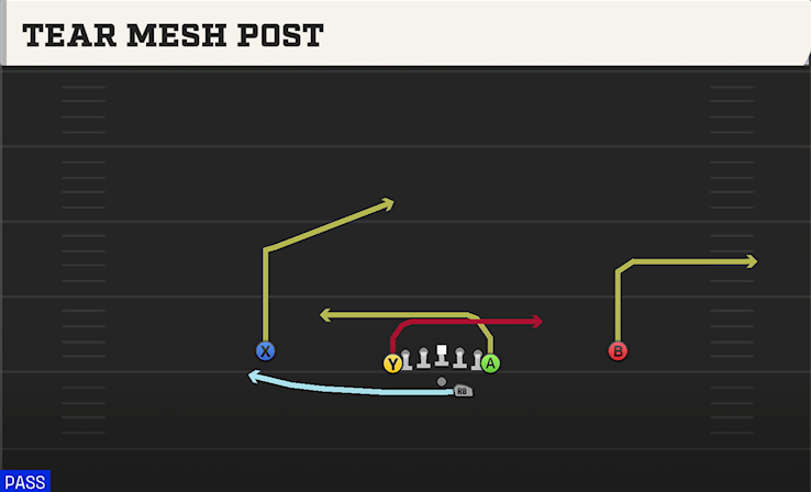TEAR MESH POST play diagram