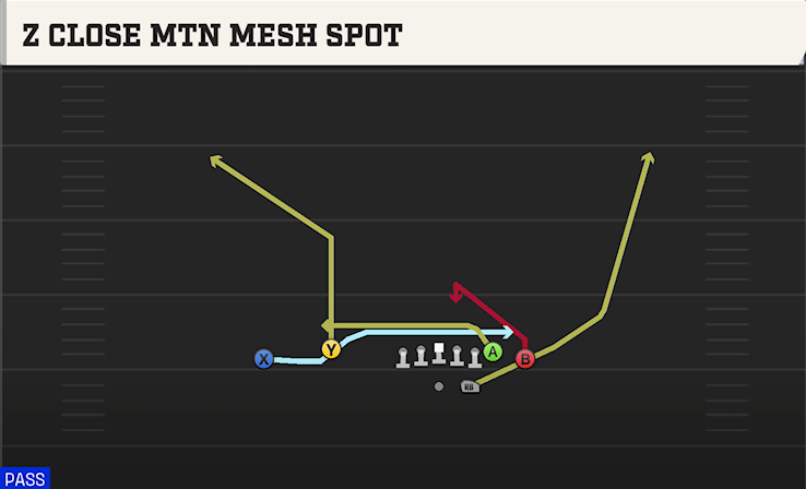 Z CLOSE MTN MESH SPOT play diagram