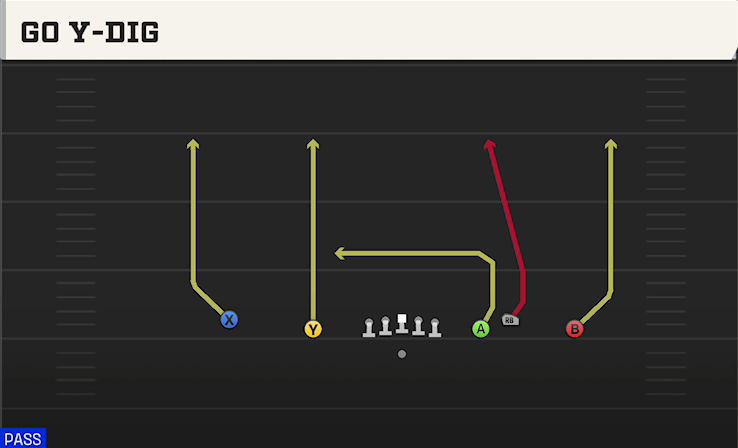 GO Y-DIG play diagram