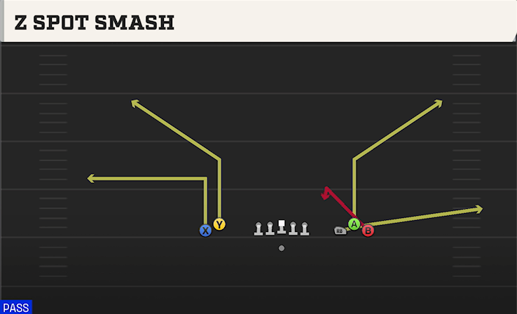 Z SPOT SMASH play diagram