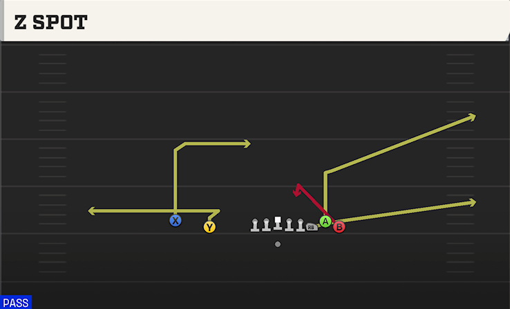 Z SPOT play diagram