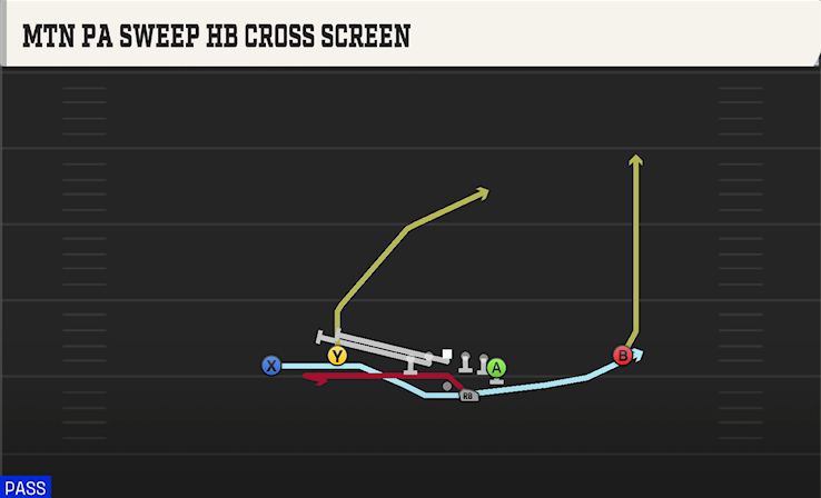 MTN PA SWEEP HB CROSS SCREEN play diagram