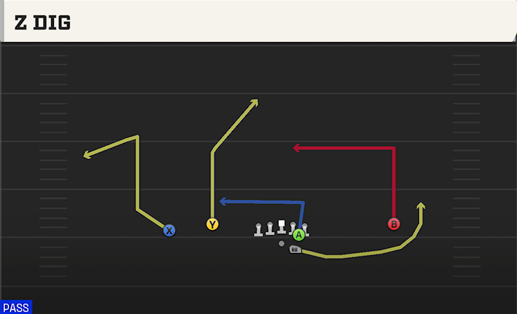 Z DIG play diagram