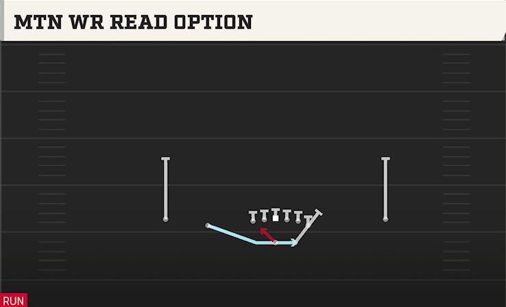 MTN WR READ OPTION play diagram