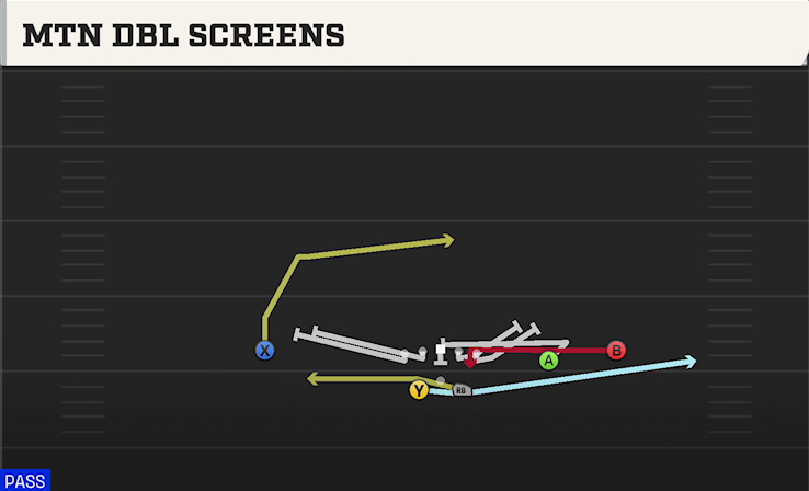 MTN DBL SCREENS play diagram