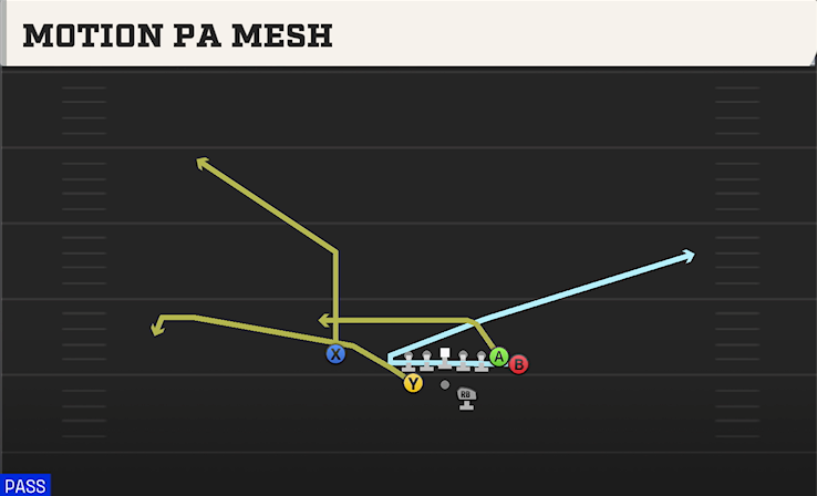 MOTION PA MESH play diagram
