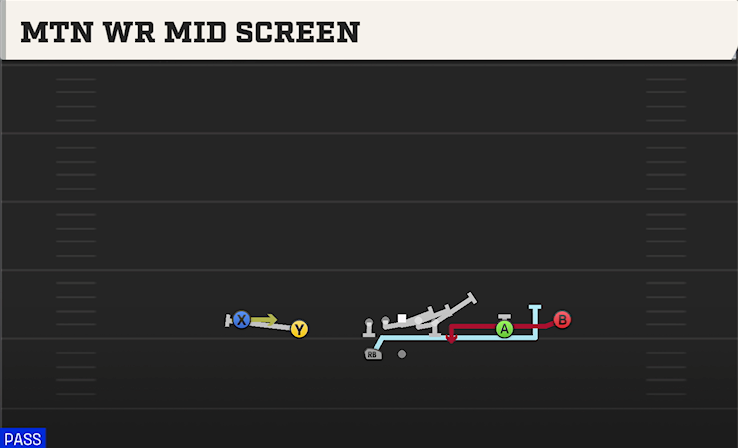 MTN WR MID SCREEN play diagram