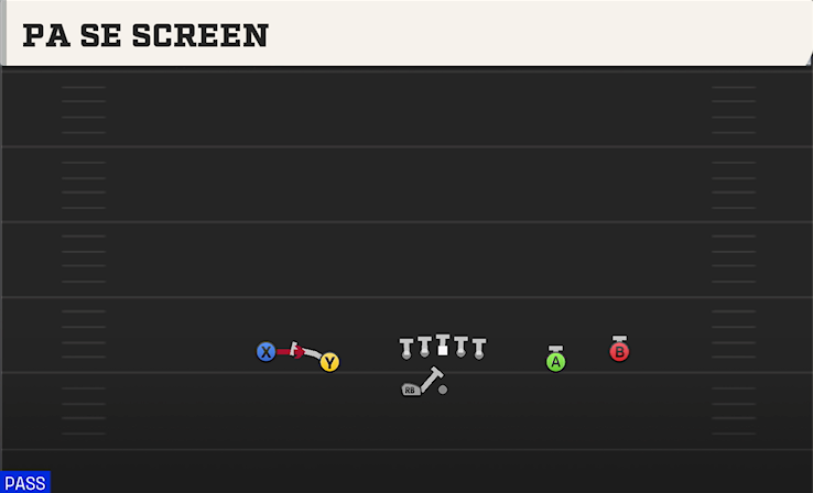PA SE SCREEN play diagram